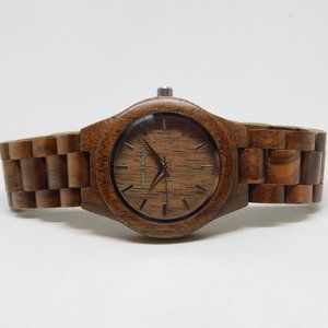 Wells Fargo All Wooden Quartz Analog Men's Watch